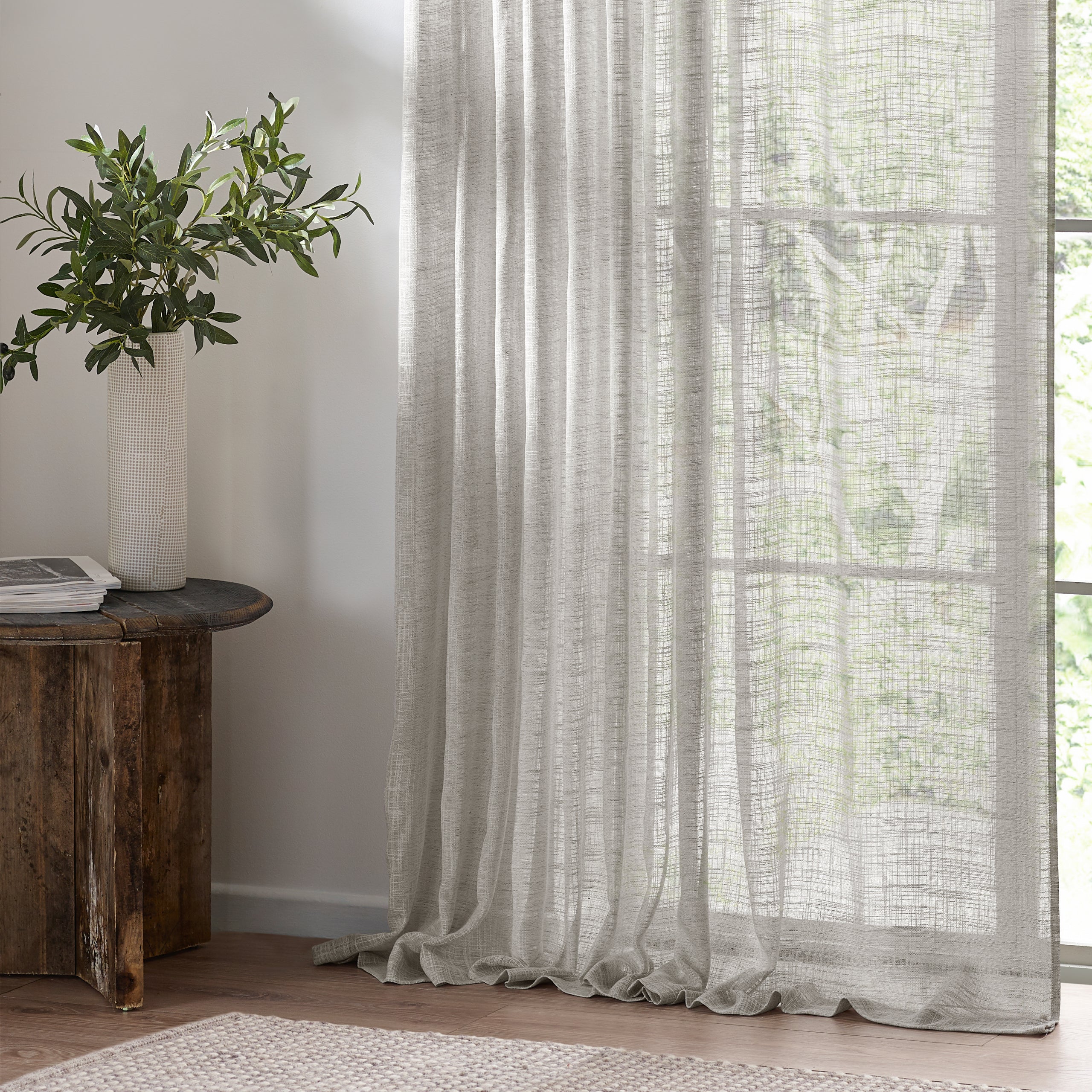 Cirrus Woven Sheer Curtain Panel