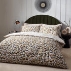 City Abstract Cotton Rich Reversible Duvet Cover Set