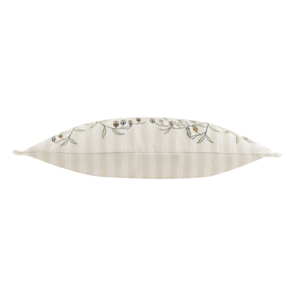 Chinese Lanterns Embroidered Cushion