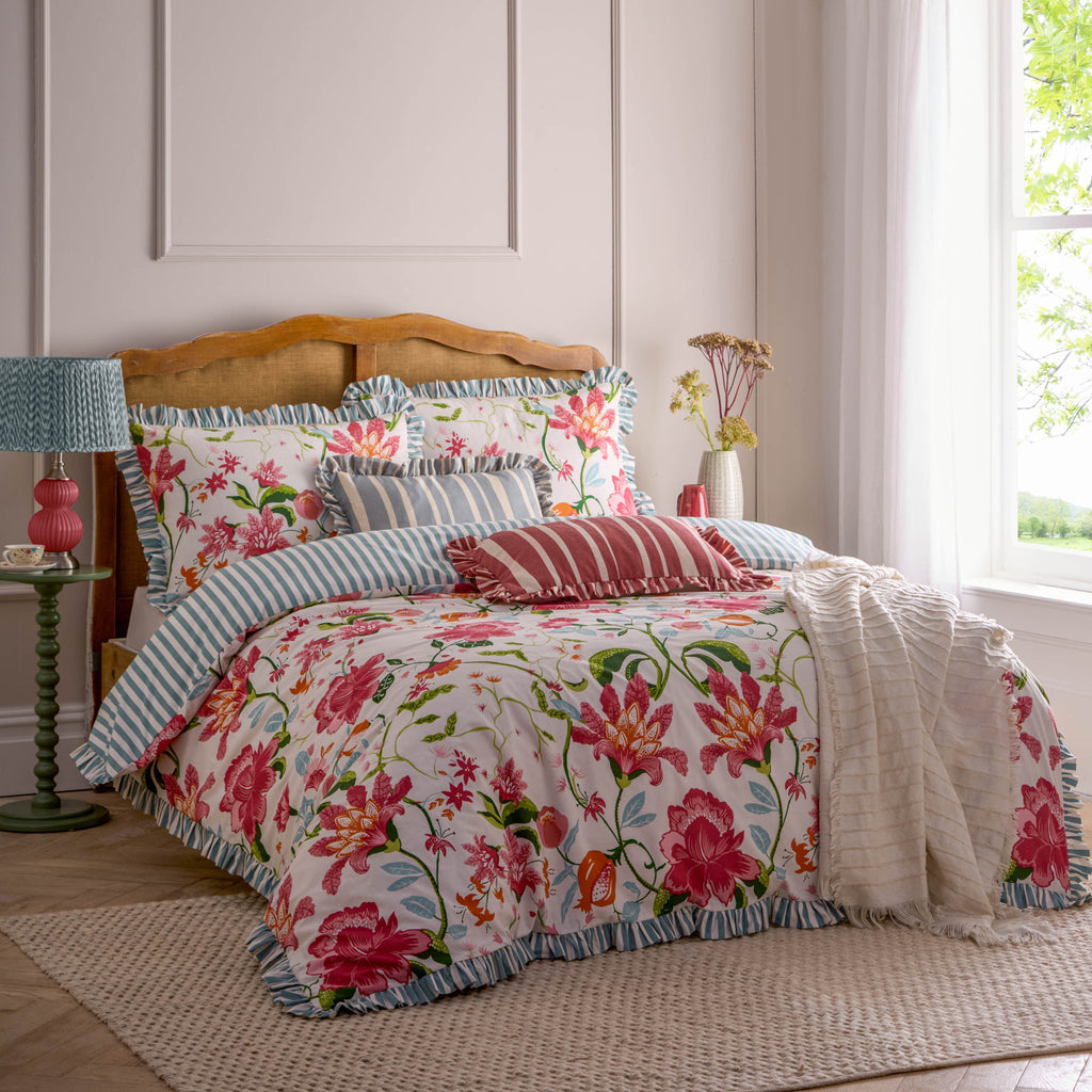 Claudia Floral Ruffle Duvet Cover Set