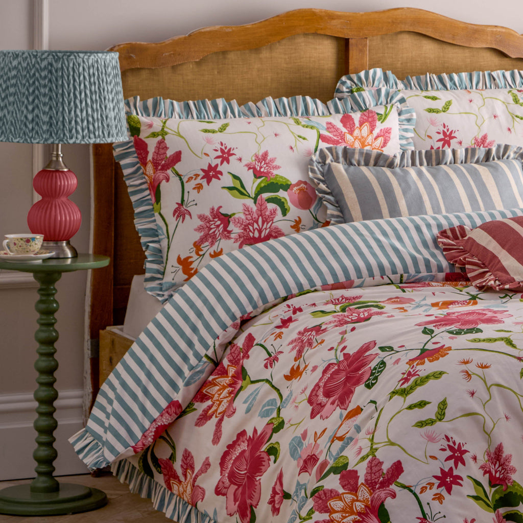 Claudia Floral Ruffle Duvet Cover Set