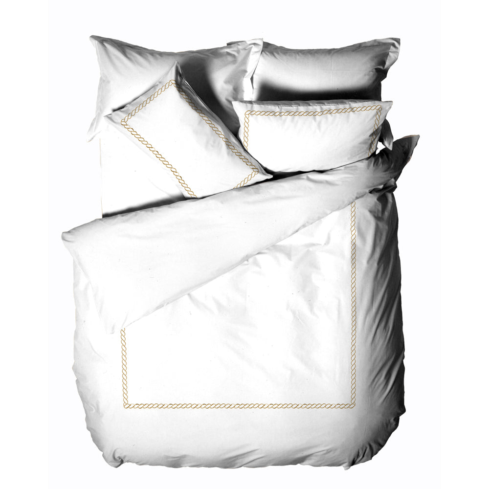 Cleopatra 200TC 100% Cotton Embroidered Duvet Cover Set