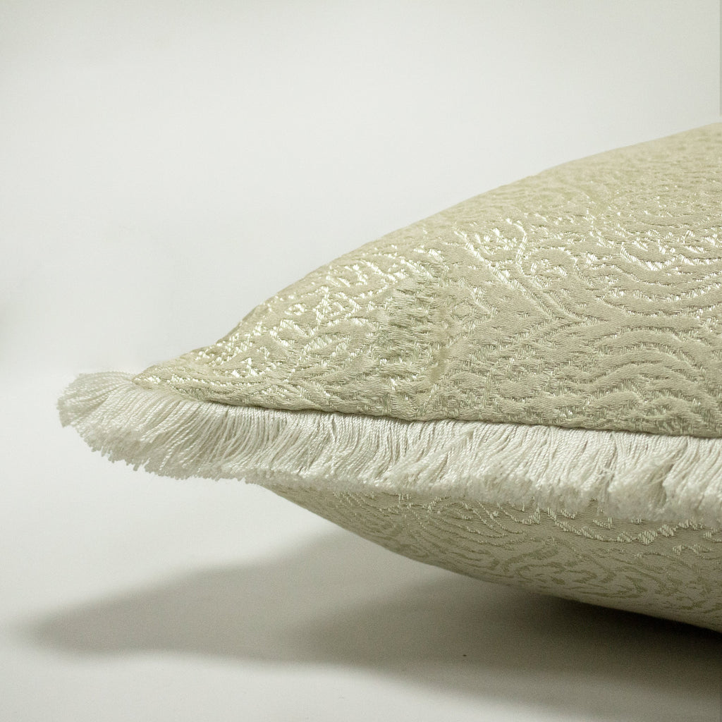 Coco Jacquard Fringed Cushion