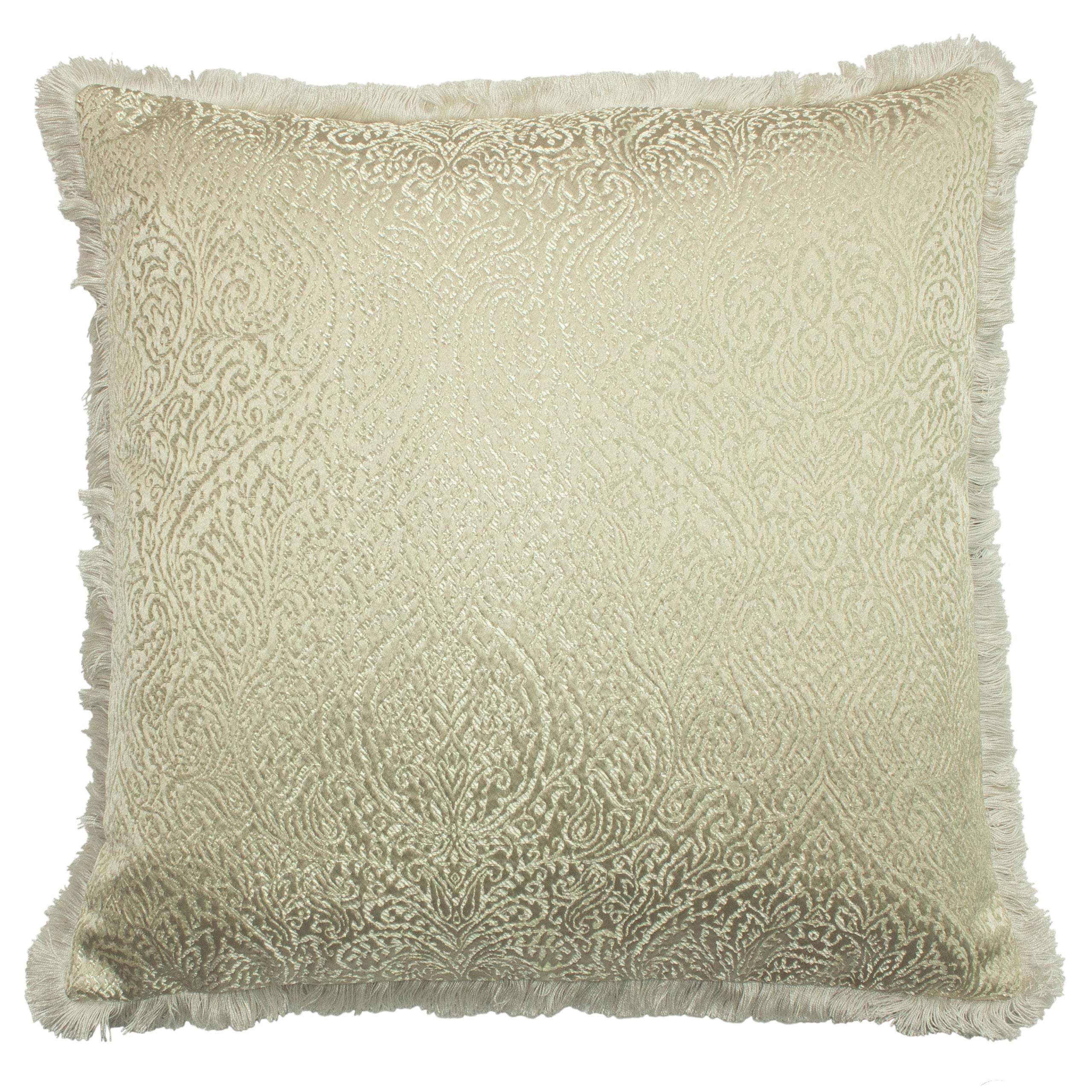 Coco Jacquard Fringed Cushion
