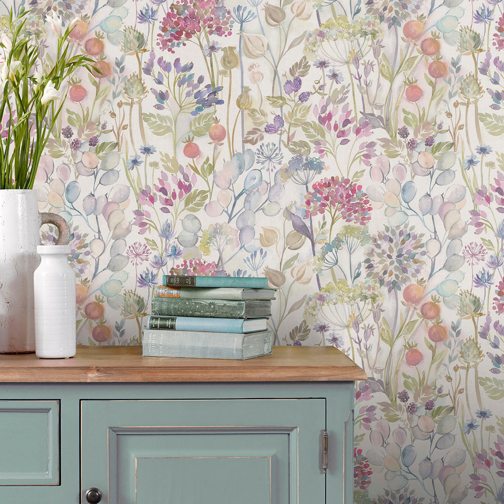 Country Hedgerow Fabric Pattern