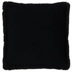 Colette Animal Printed Satin Fringed Cushion Rouge