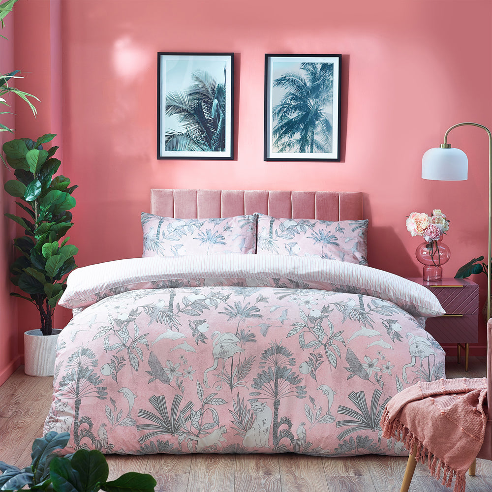 Colony Palm Botanical Duvet Cover Set