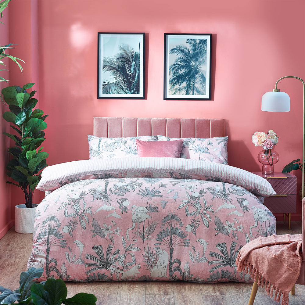 Colony Palm Botanical Duvet Cover Set