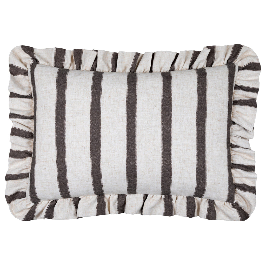 Connie Striped Ruffle Cushion