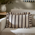 Connie Striped Ruffle Cushion