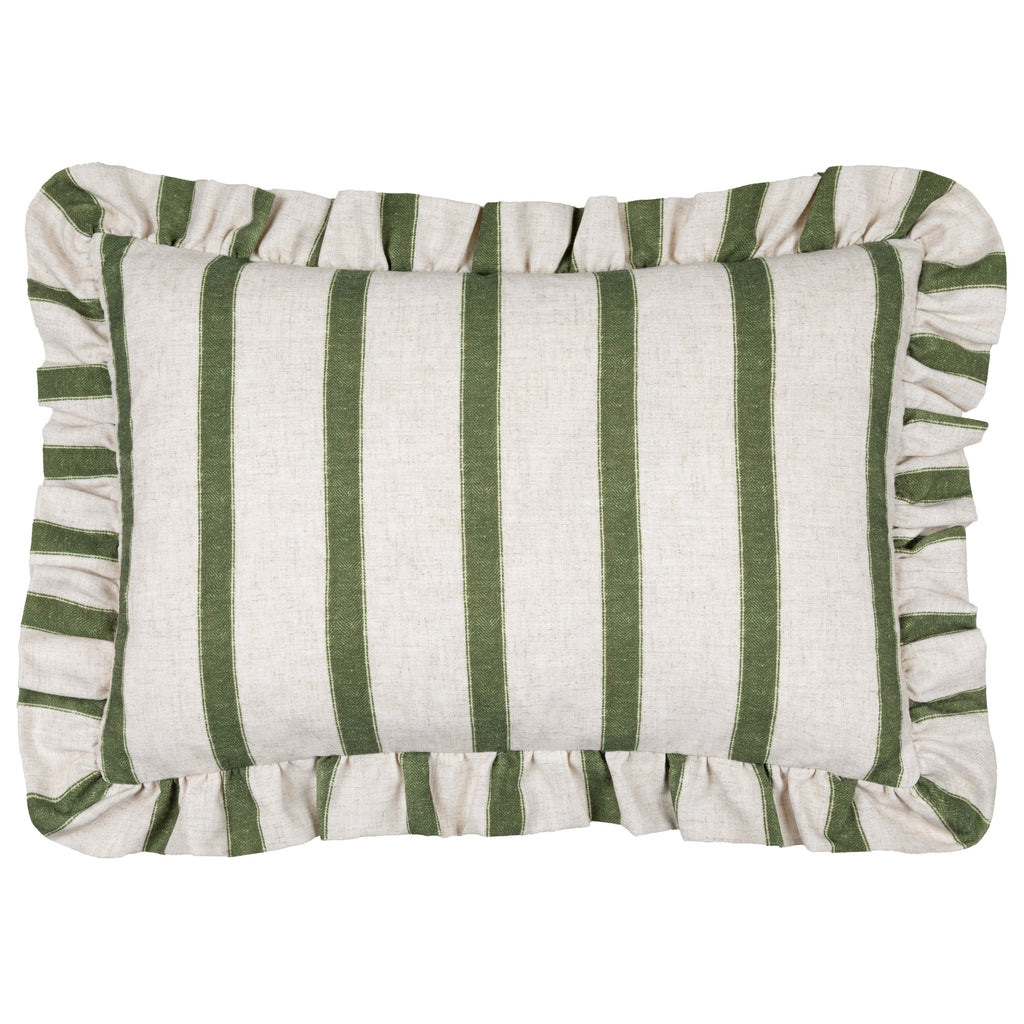 Connie Striped Ruffle Cushion