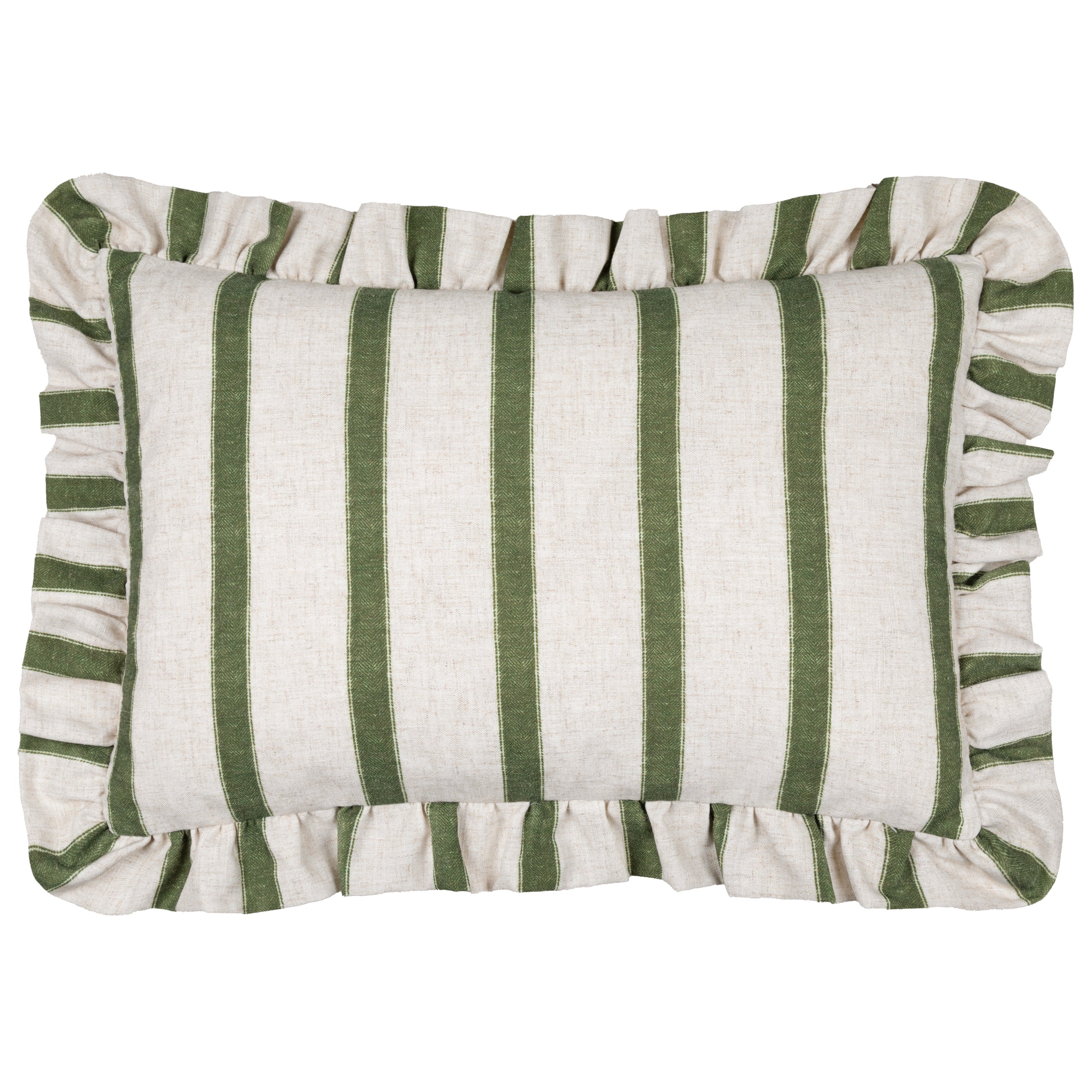 Connie Striped Ruffle Cushion