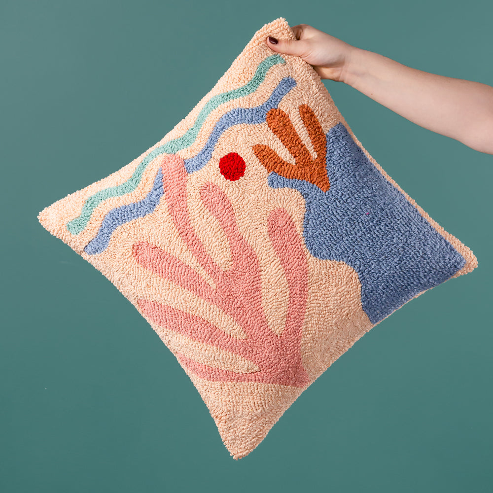 Corals Knitted Cushion