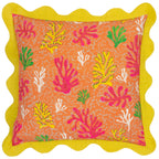 Coral Scalloped Cushion