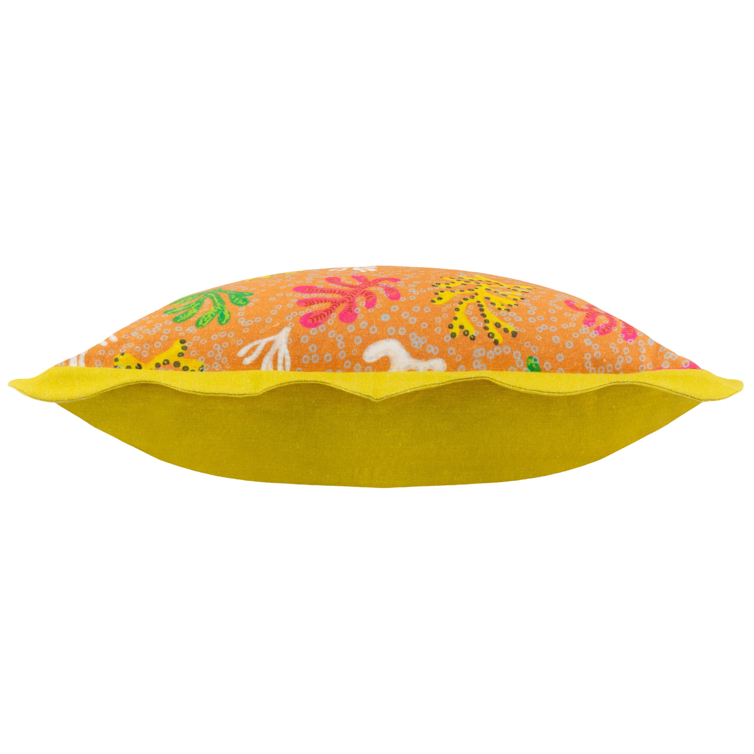 Coral Scalloped Cushion