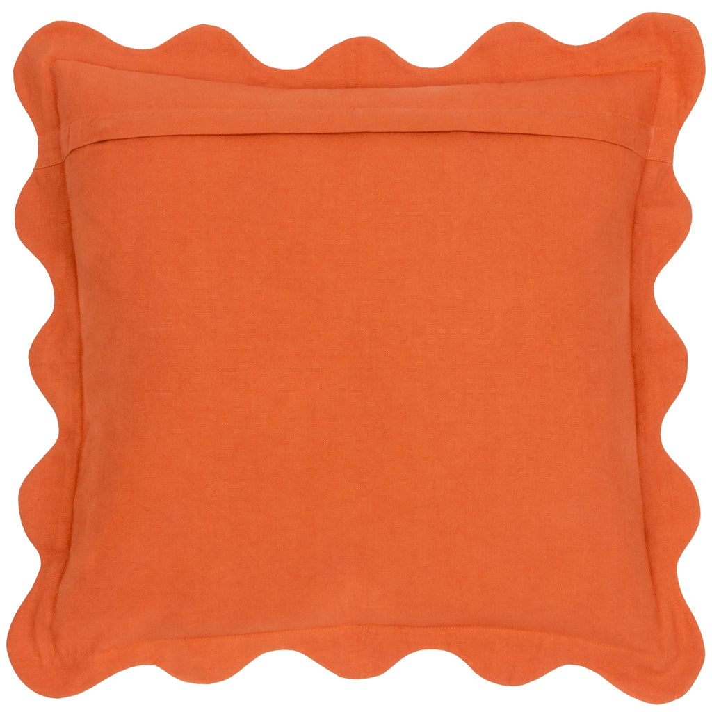 Coral Scalloped Cushion