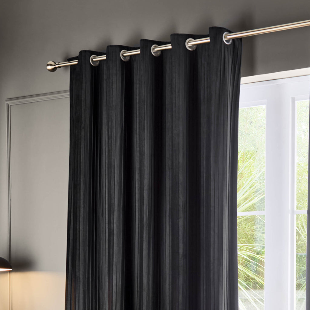 Corinthian Velvet Eyelet Curtains