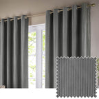 Corinthian Velvet Eyelet Curtains