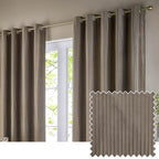Corinthian Velvet Room Darkening Eyelet Curtains
