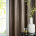 Corinthian Velvet Room Darkening Eyelet Curtains