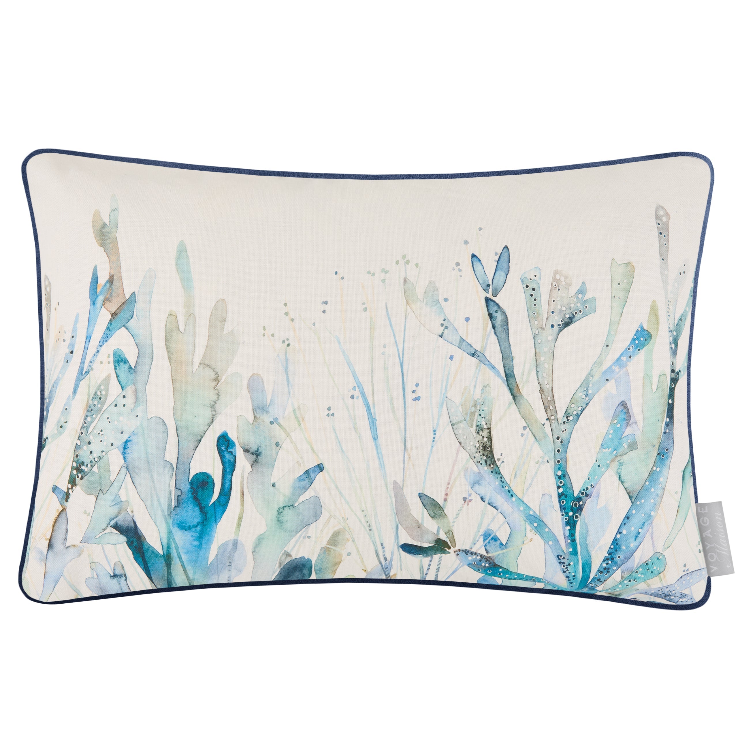 Coral Reef Printed Piped Cushion