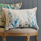 Coral Reef Printed Piped Cushion