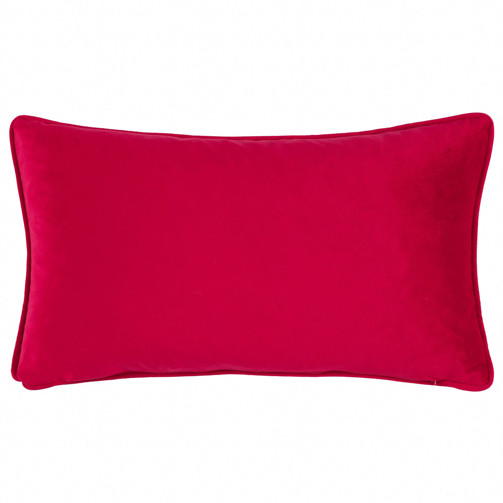 Cotswold Christmas Embroidered Velvet Cushion