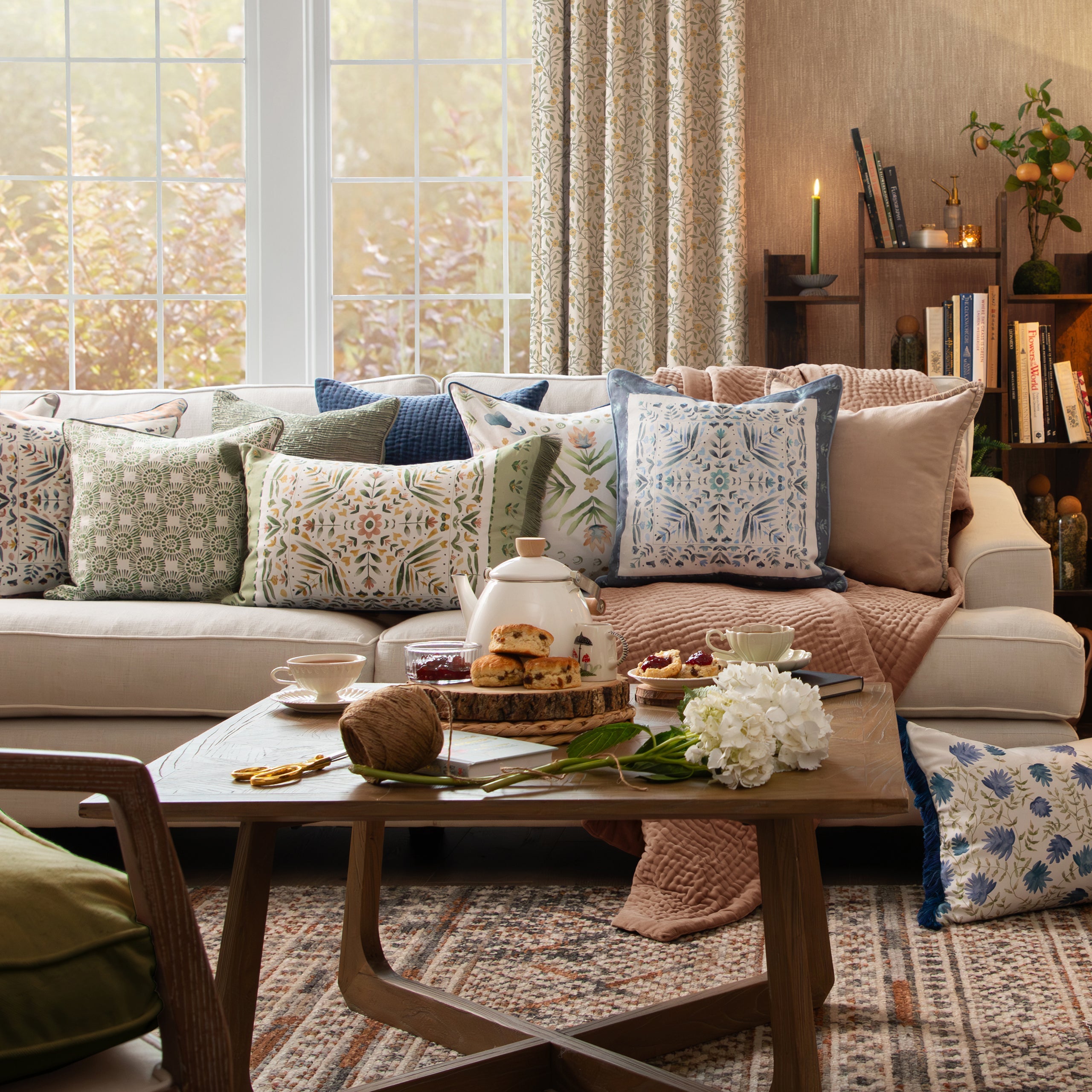 Country Folk Fabric Pattern