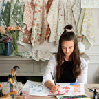 Country Folk Fabric Pattern