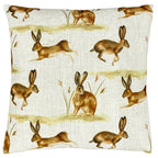 Country Running Hares Cushion