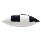 Cozee Check Faux Fur Cushion