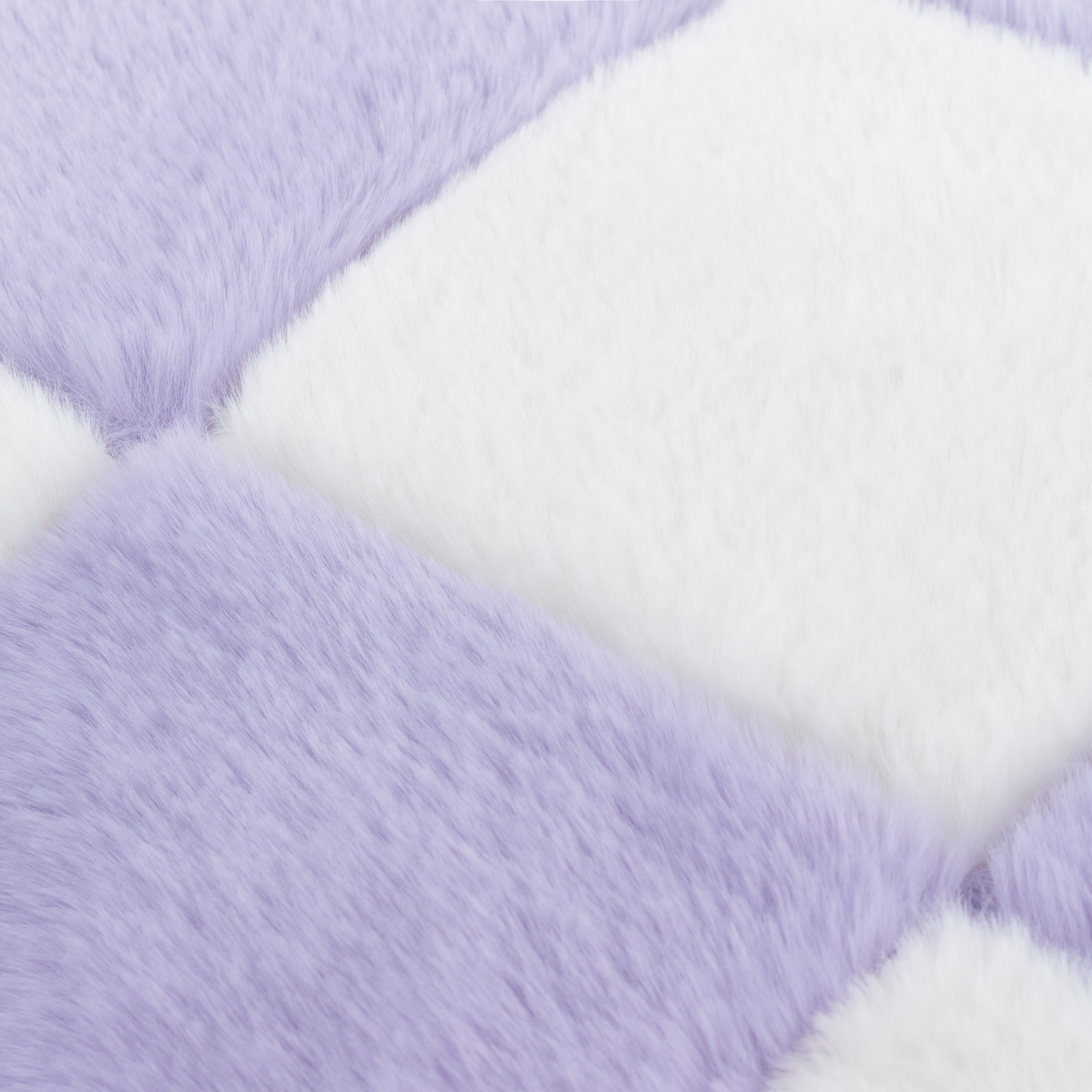 Cozee Check Faux Fur Cushion