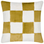 Cozee Check Faux Fur Cushion