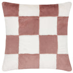 Cozee Check Faux Fur Cushion