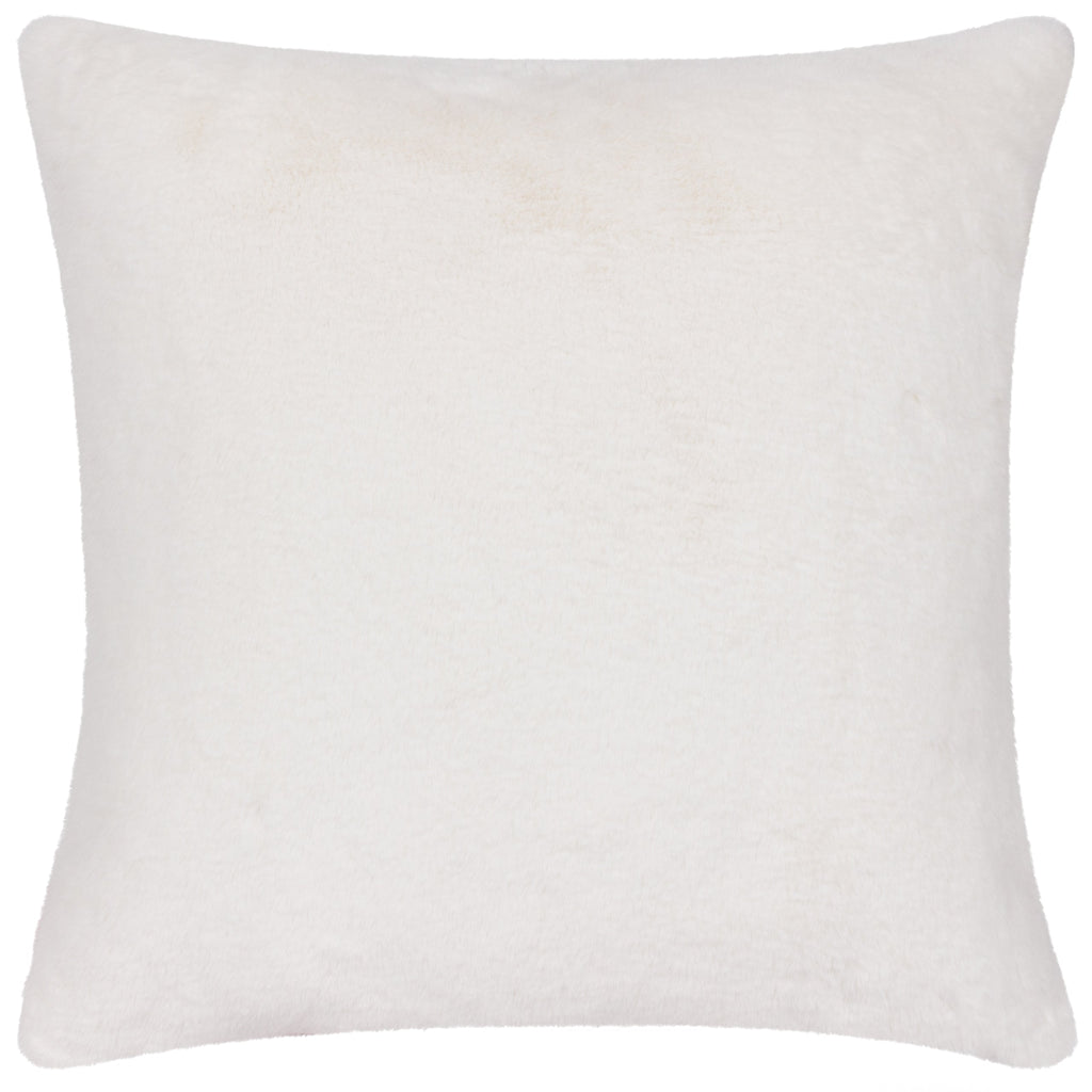 Cozee Check Faux Fur Cushion