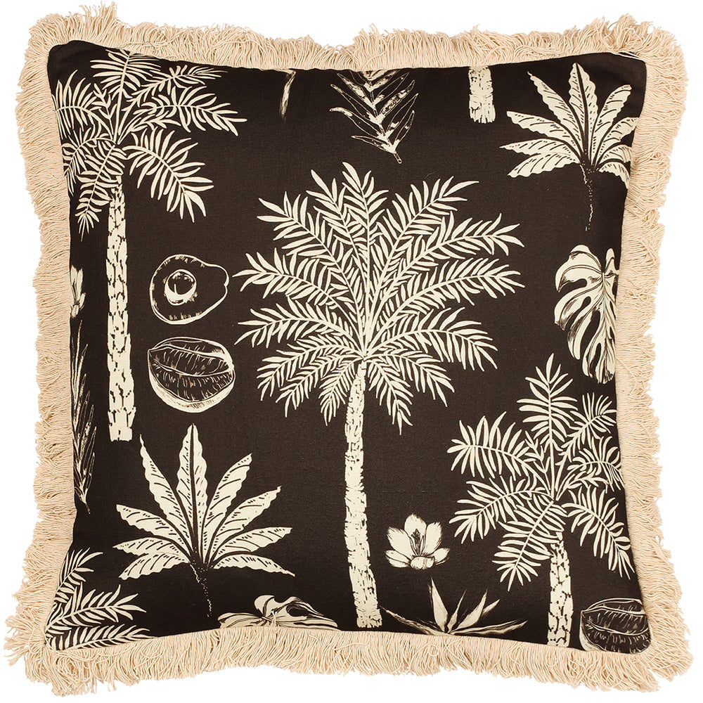 Colonial Palm Fringed Cushion