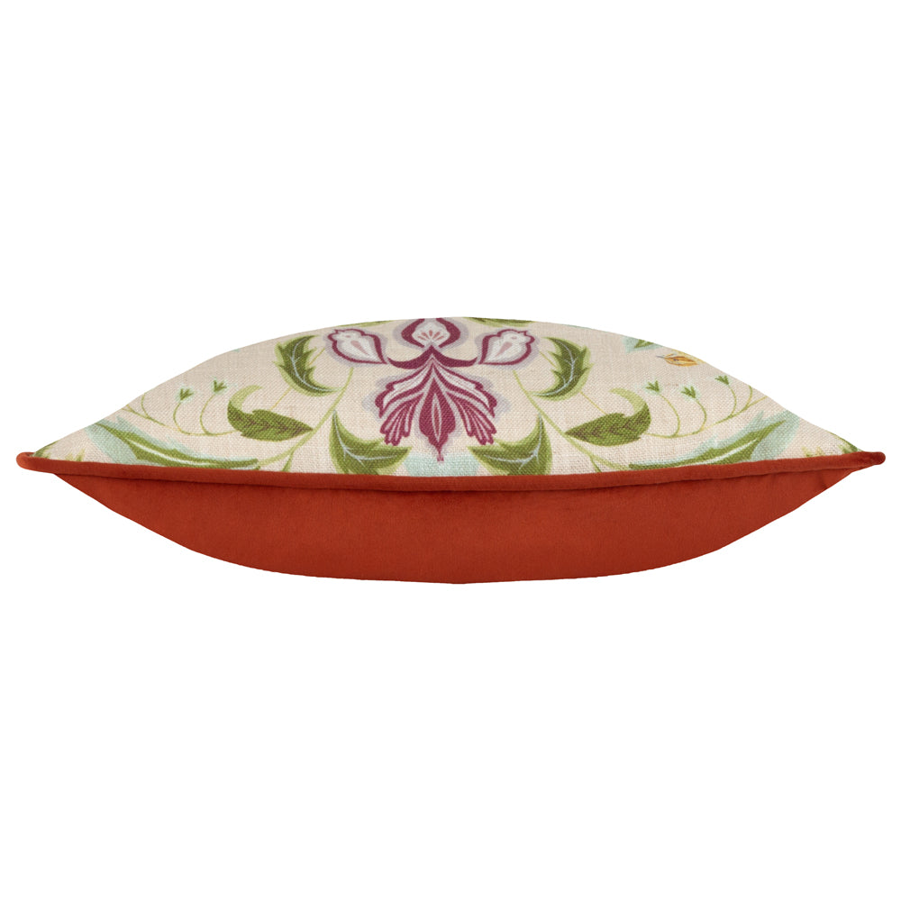 Chatsworth Peacock Piped Cushion