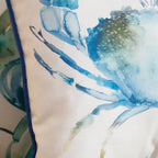Crab Printed Piped Cushion