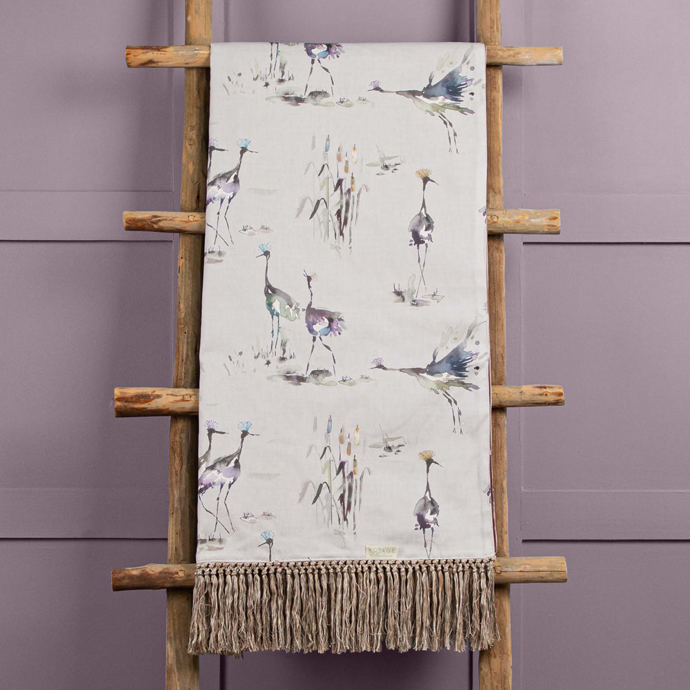 Cranes Printed Throw