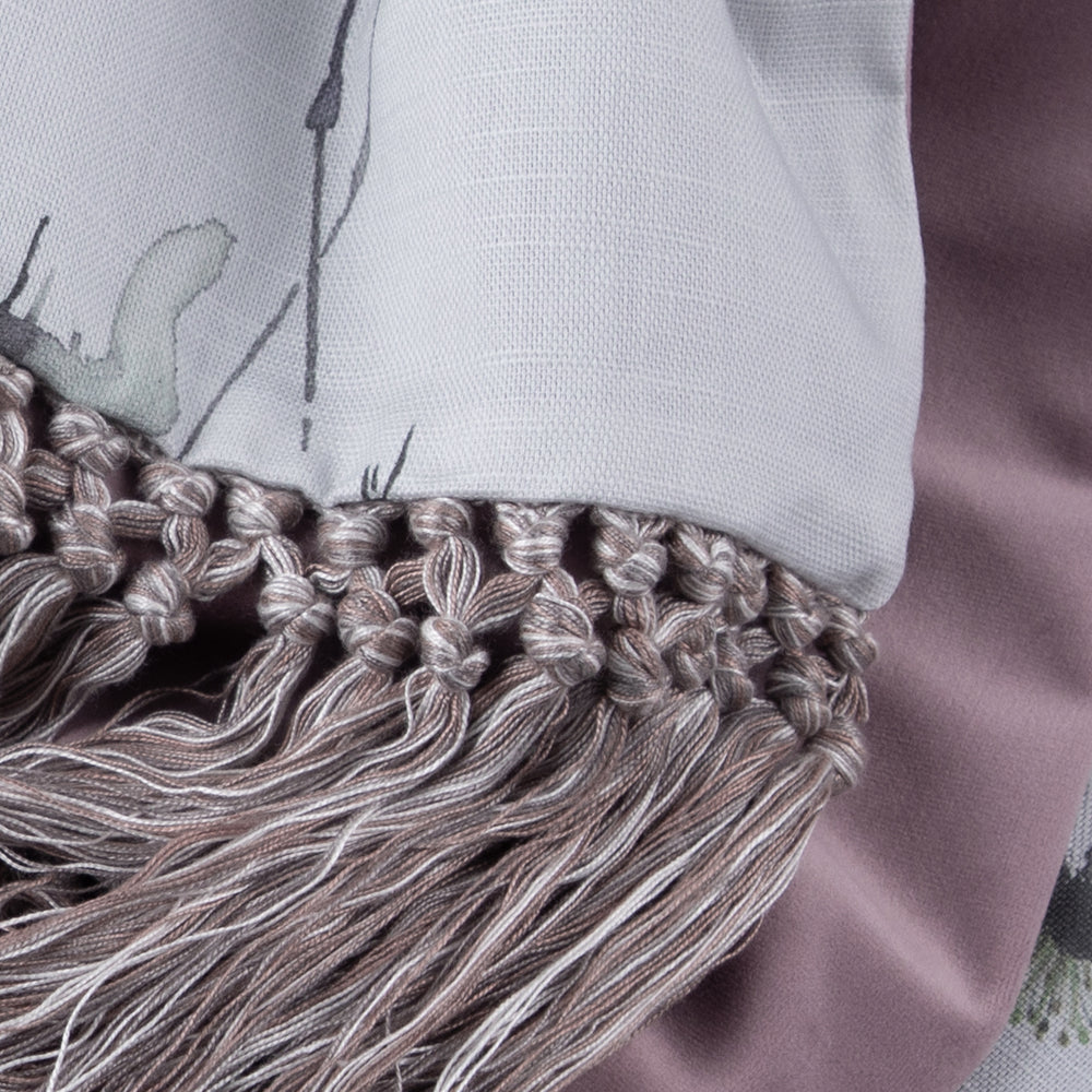 Cranes Printed Throw