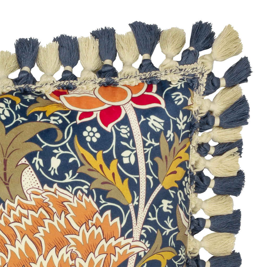 Cray Tasselled Velvet Cushion