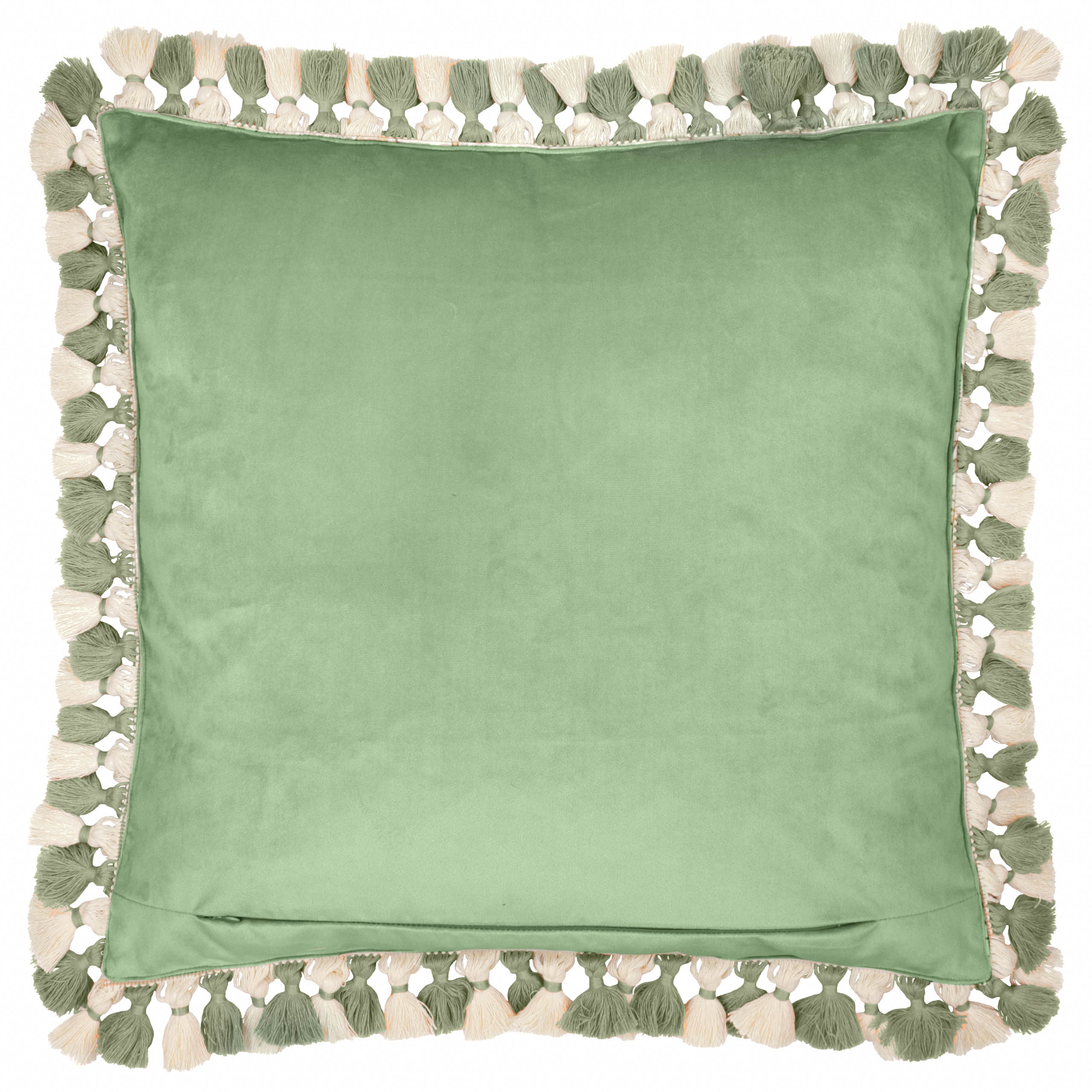 Cray Tasselled Velvet Cushion