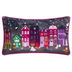 Creepy Town Velvet Piped Cushion