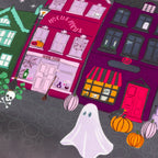 Creepy Town Velvet Piped Cushion