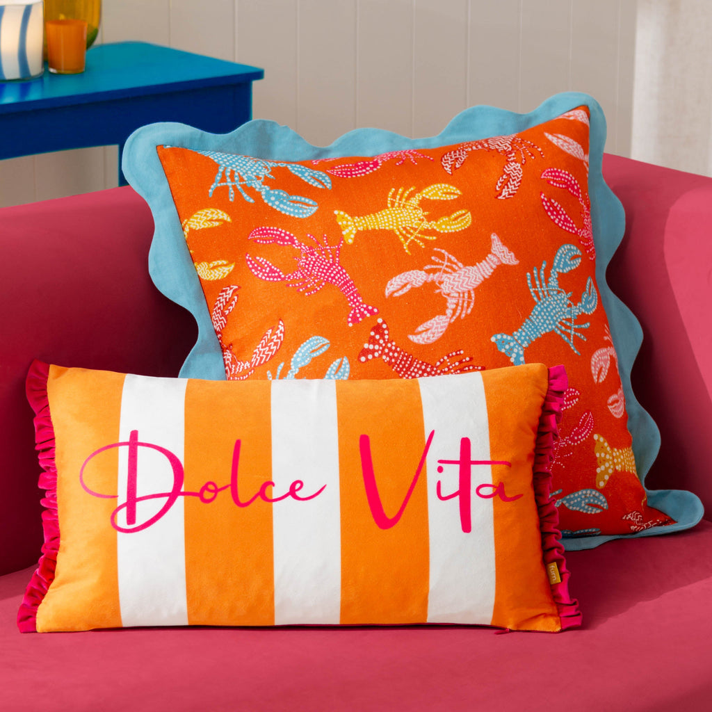 Crustaceans Scalloped Cushion