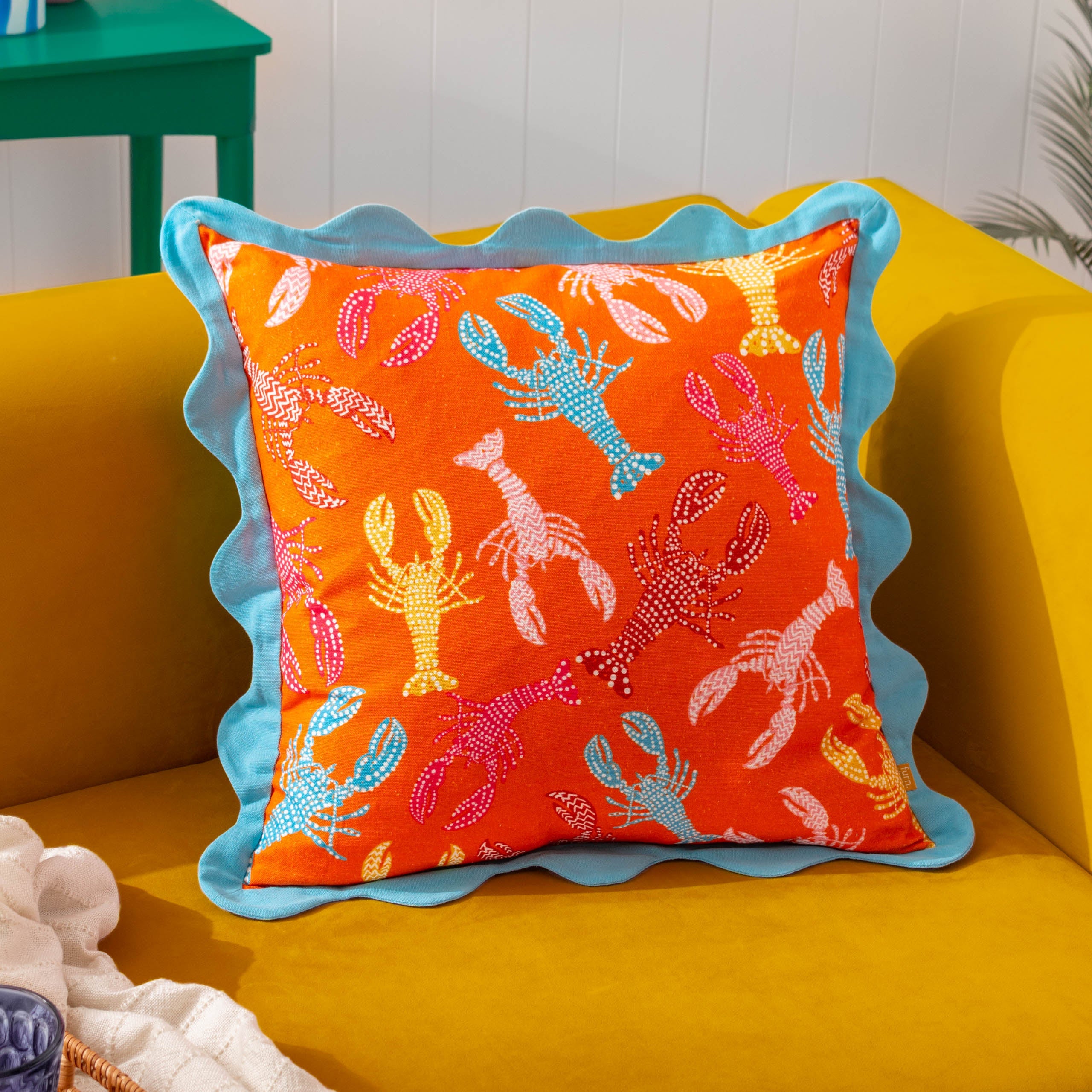 Crustaceans Scalloped Cushion