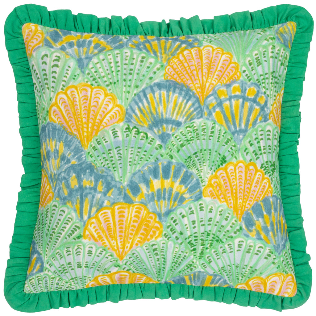 Clam Shells Frilled Cushion