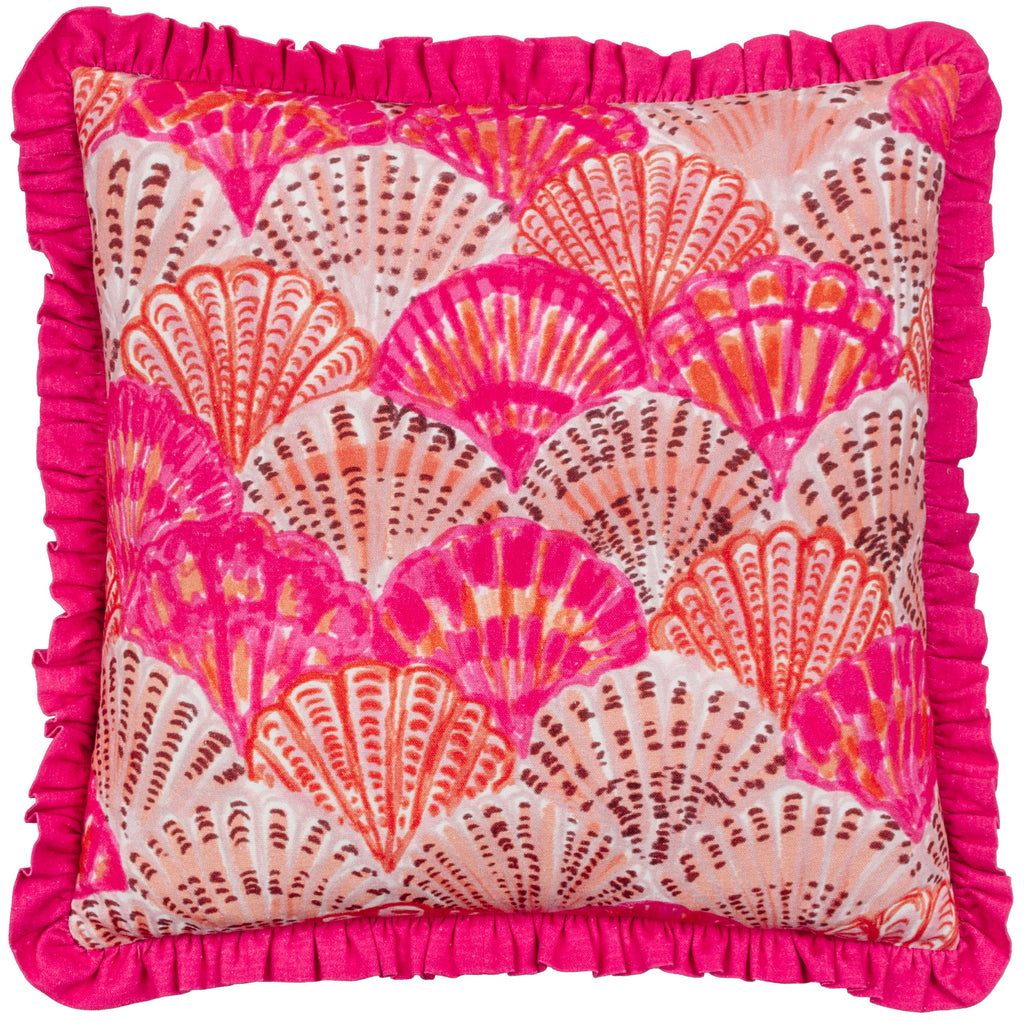 Clam Shells Frilled Cushion