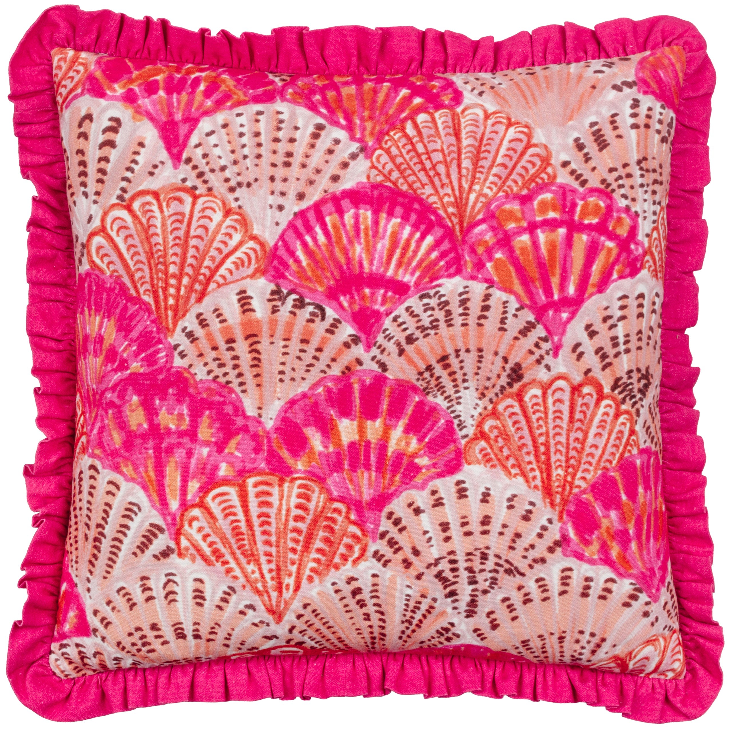 Clam Shells Frilled Cushion