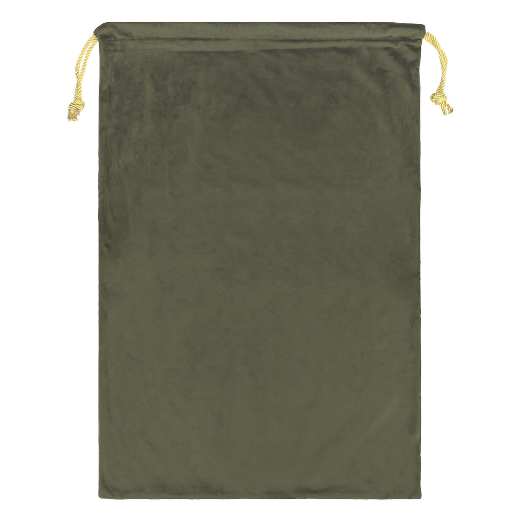Christmas Spirit Printed Velvet Xmas Sack
